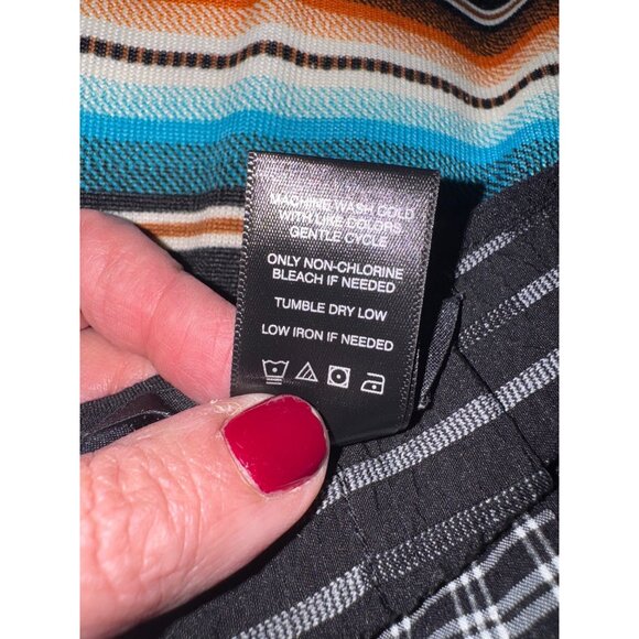 Ali Miles Black White Patchwork Tunic Top 1X Cotton Blend Womens Lagenlook Artsy - Picture 10 of 10